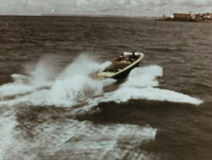 Speedboat off Hastings 1972